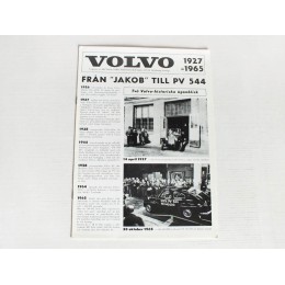 "Från "Jacob" till PV 544" - История автомобилей Volvo 1927-1965 гг.