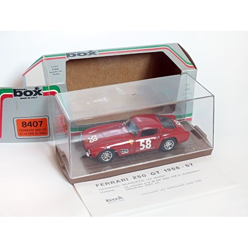Ferrari 250 GT "3 Ore Di Pau" (1957) #58 Jean Guichet - BOX Model, 1:43