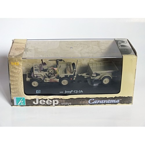 Jeep CJ-2A (с прицепом) - Hongvell, 1:43