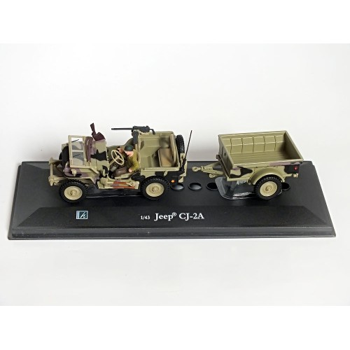 Jeep CJ-2A (с прицепом) - Hongvell, 1:43