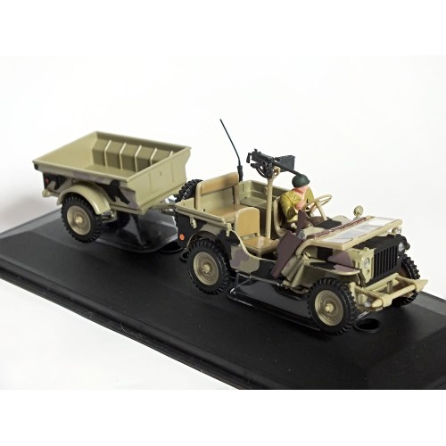 Jeep CJ-2A (с прицепом) - Hongvell, 1:43