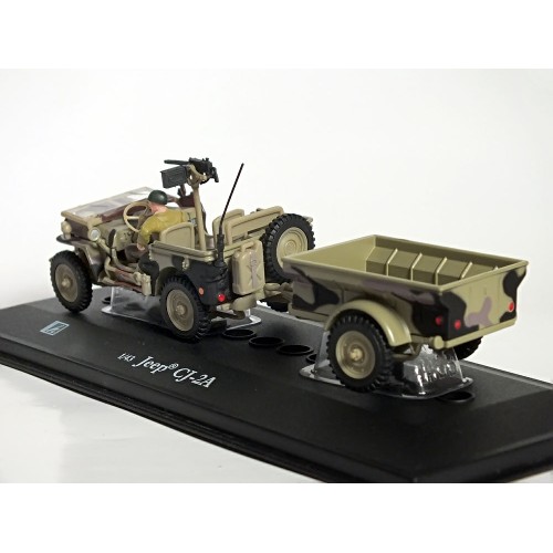 Jeep CJ-2A (с прицепом) - Hongvell, 1:43
